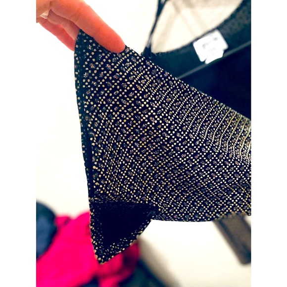 Vintage Jeffrey & Dara Evenings by Tom Barra Colorful Glitter Sequin Rouched Top - Picture 8 of 11